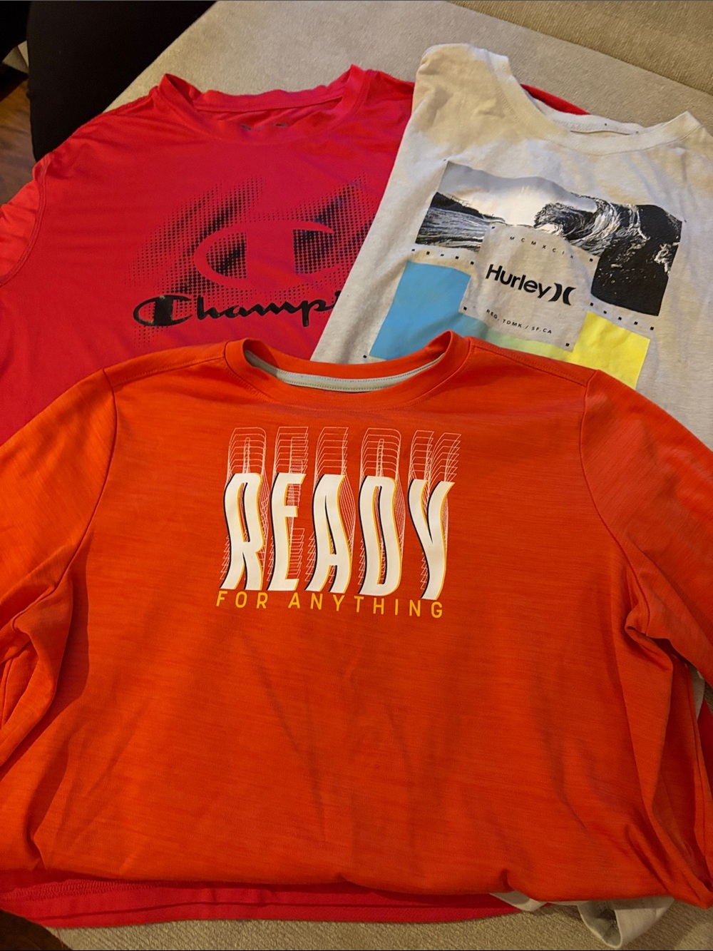 Mix It Orange, Red & White Kids Short Sleeve Tees - Graphic Pack